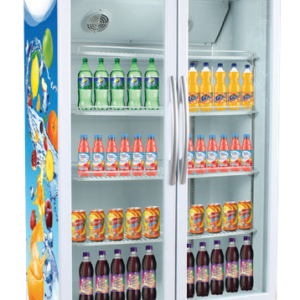 PRESENTOIR REFREGERATEUR (L89cm/P57cm/h200cm )VERTICAL 2 PORTES 518 L RAYLAN